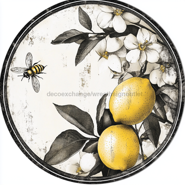 Lemon Sign, Everyday Sign, DCO-13050, Sign For Wreath, 10